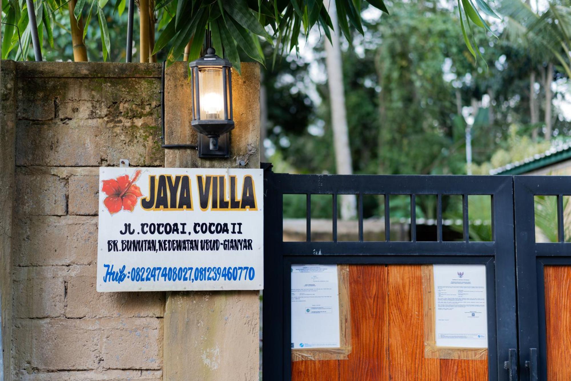 Jaya Villa Убуд Экстерьер фото